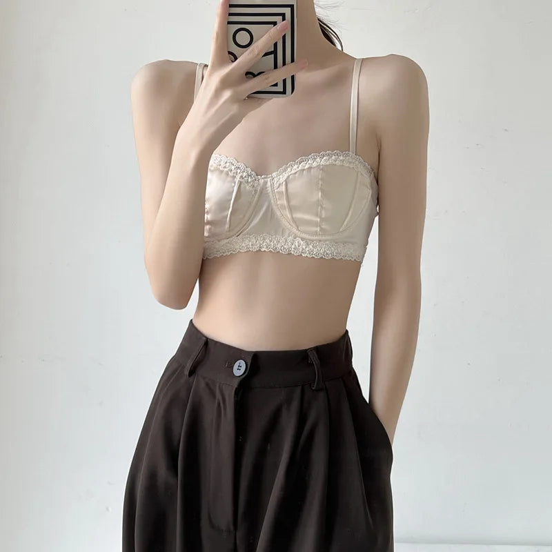 Women French Lace Half Bra