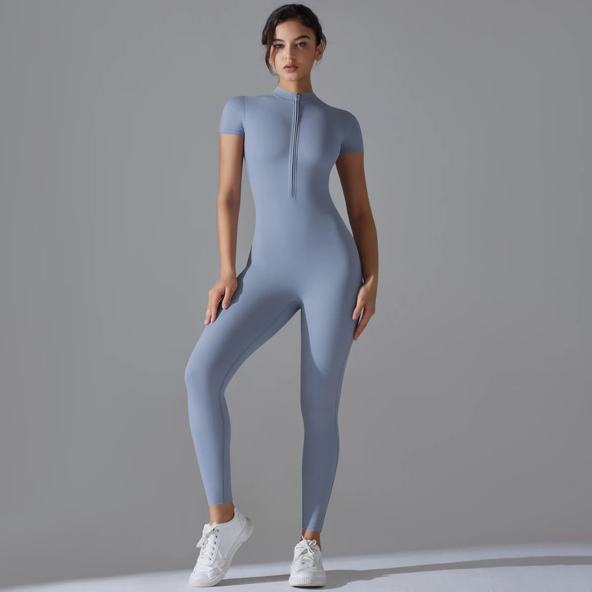 Women's Breathable Sports Yoga Bodysuit – Quick Dry Fitness Jumpsuit