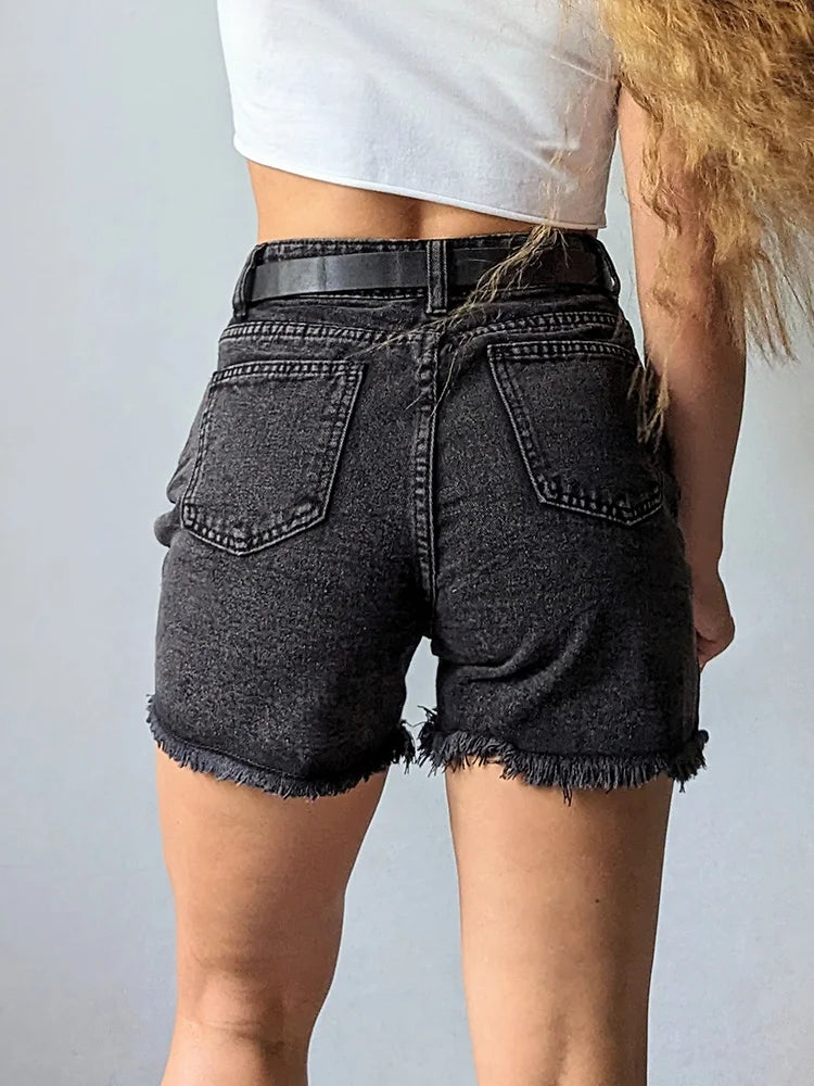Women's Blue Casual Denim Shorts