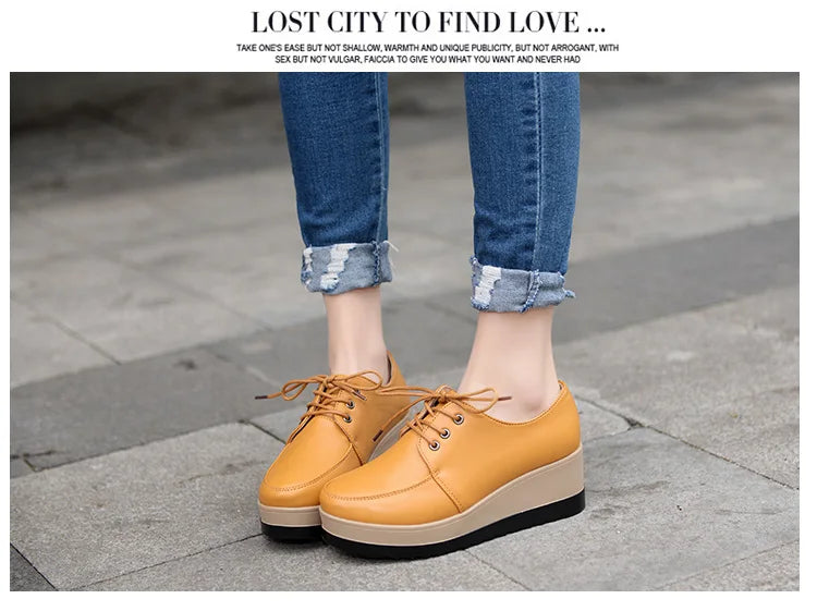 Women Platform Oxfords – 2025