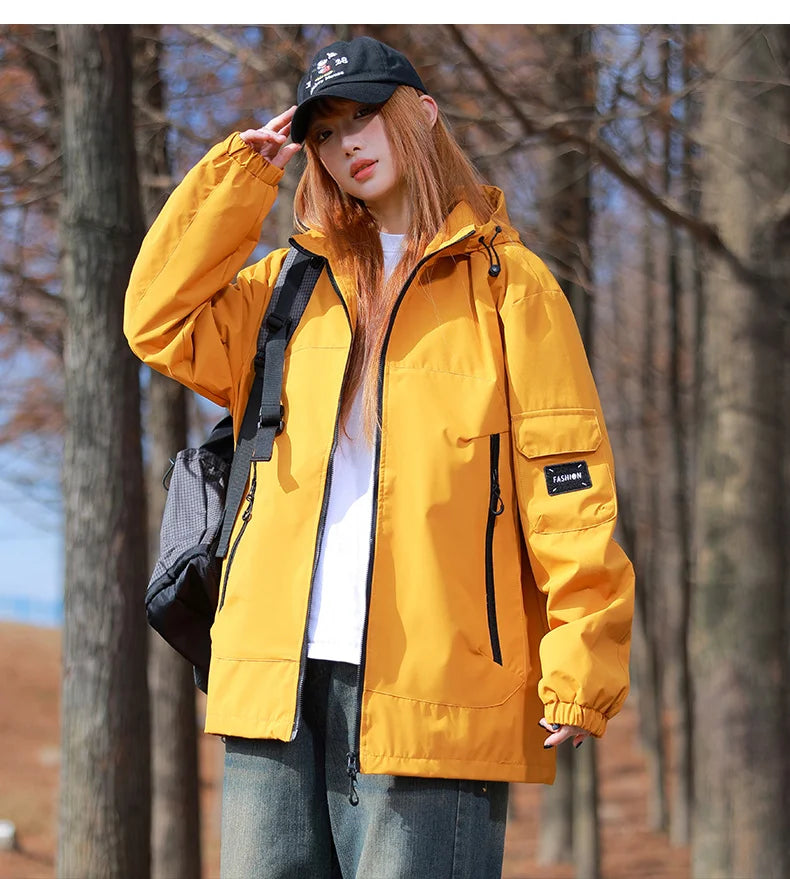 Outdoor Windproof Waterproof Hiking Hooded Jacket