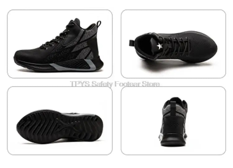 Men High Top Indestructible Safety Boots