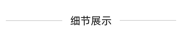Text display in Chinese characters on a plain background, highlighting the concept of '细节展示' which means 'Detail Display'.
