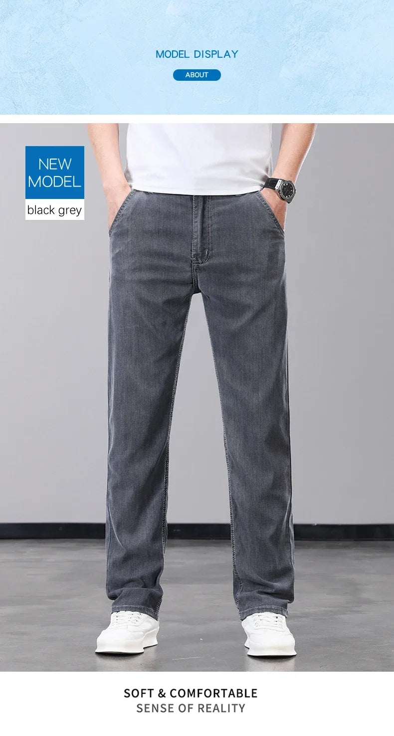 Men Thin Lyocell Jeans