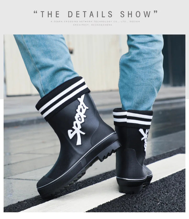 Couple Style Waterproof Rain Boots