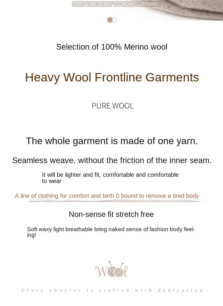 Men's Merino Wool Round Neck Sweater