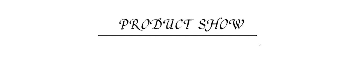 Stylized text 'PRODUCT SHOW' on a decorative background.