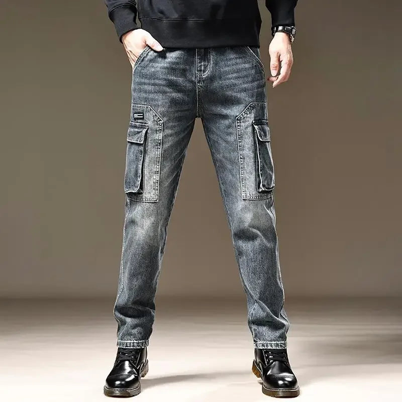 Men's Plus Size Loose Baggy Jeans