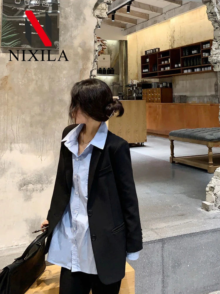 PowerSet™ – Slim Blazer Suit Set (Office-Classy, Tailored for Comfort & Impact)