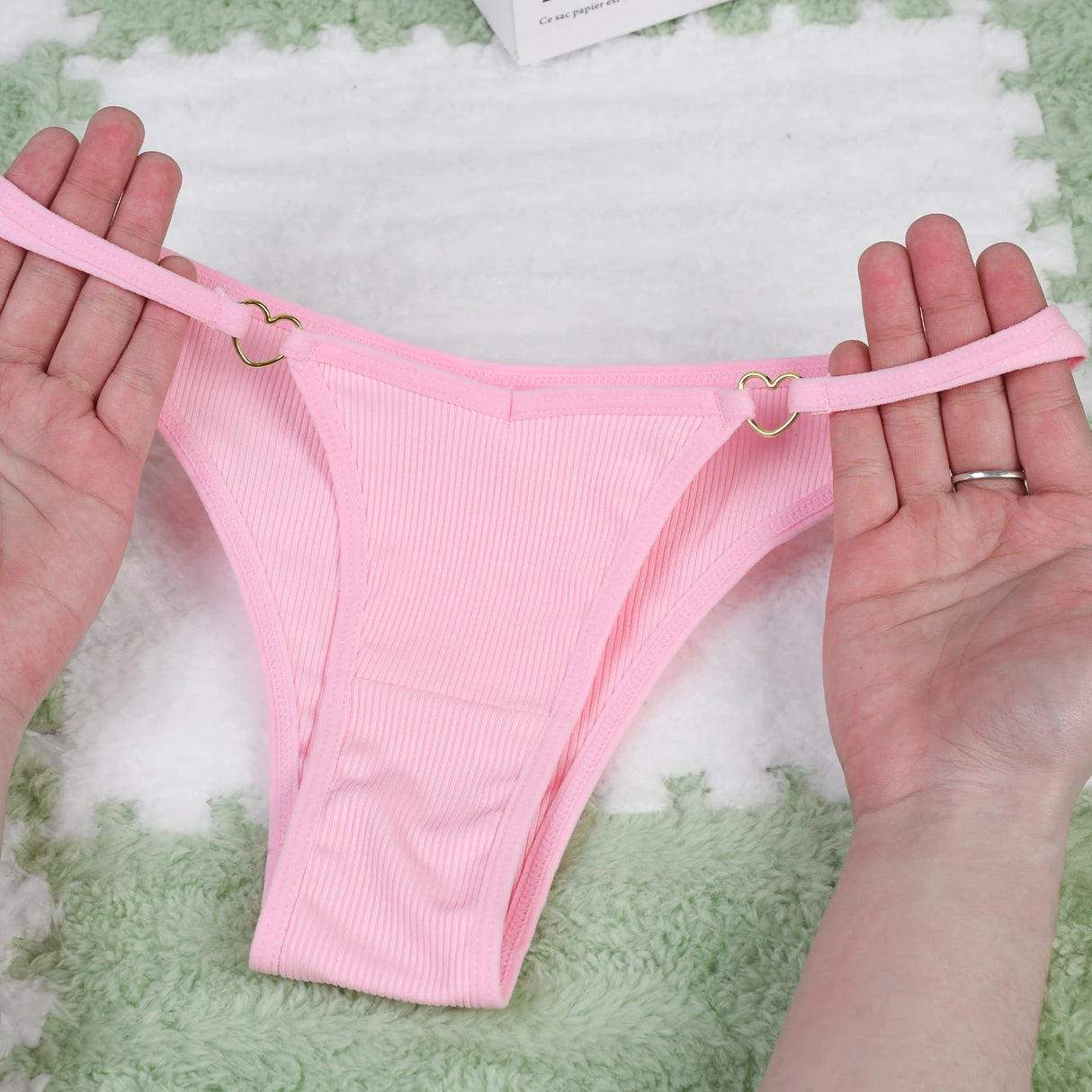 Women Rhinestone G-String Bottom