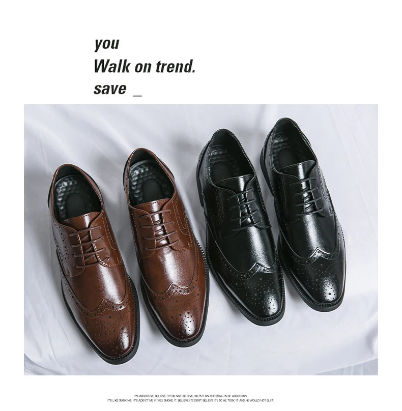 Men’s Full-Grain Leather Dress Shoes