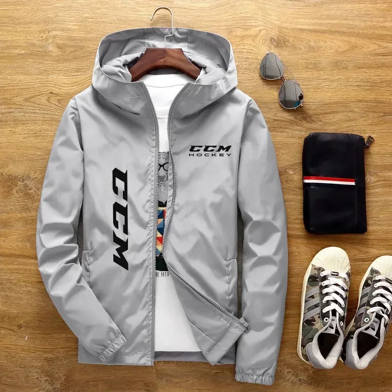 Men Lightweight Hooded Casual Jacket
