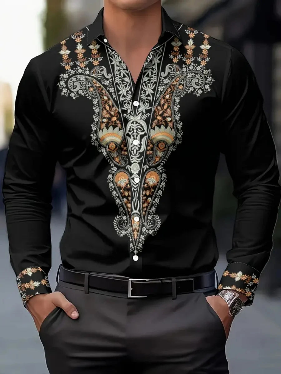 Men Hawaiian Print Shirt