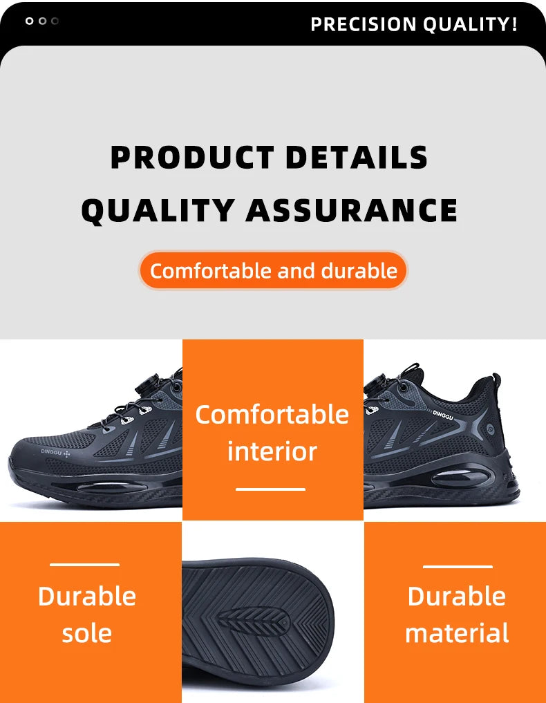 Women Safety Shoes Breathable Fashion Sneakers