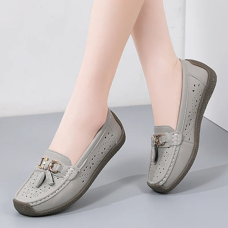 Round Toe Nurse Loafers – Soft Sole & Non-slip 2025