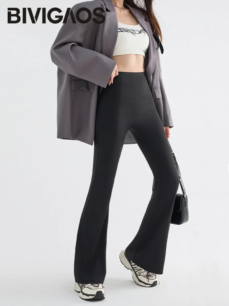 Women Flared Shark Leggings