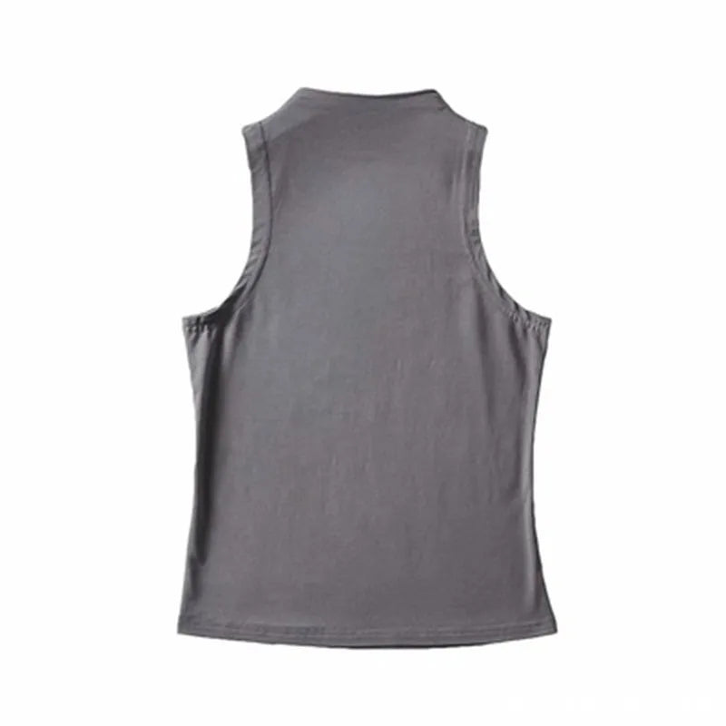 Solid Color Sleeveless Crop Tank Top