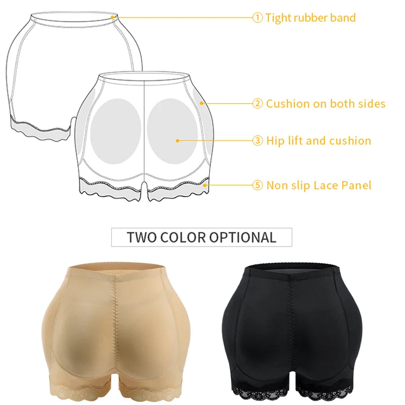 Women Padded Butt Lift Briefs