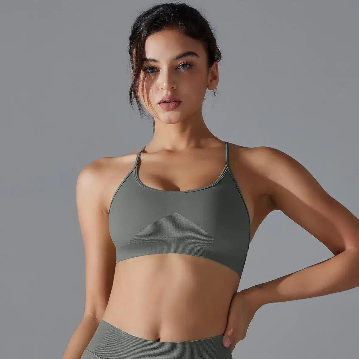 Women Quick Dry Cross Back Sports Bra
