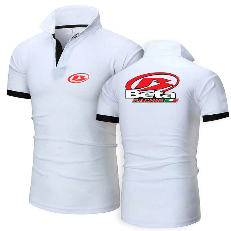 Men Printed Racing Polo Shirt