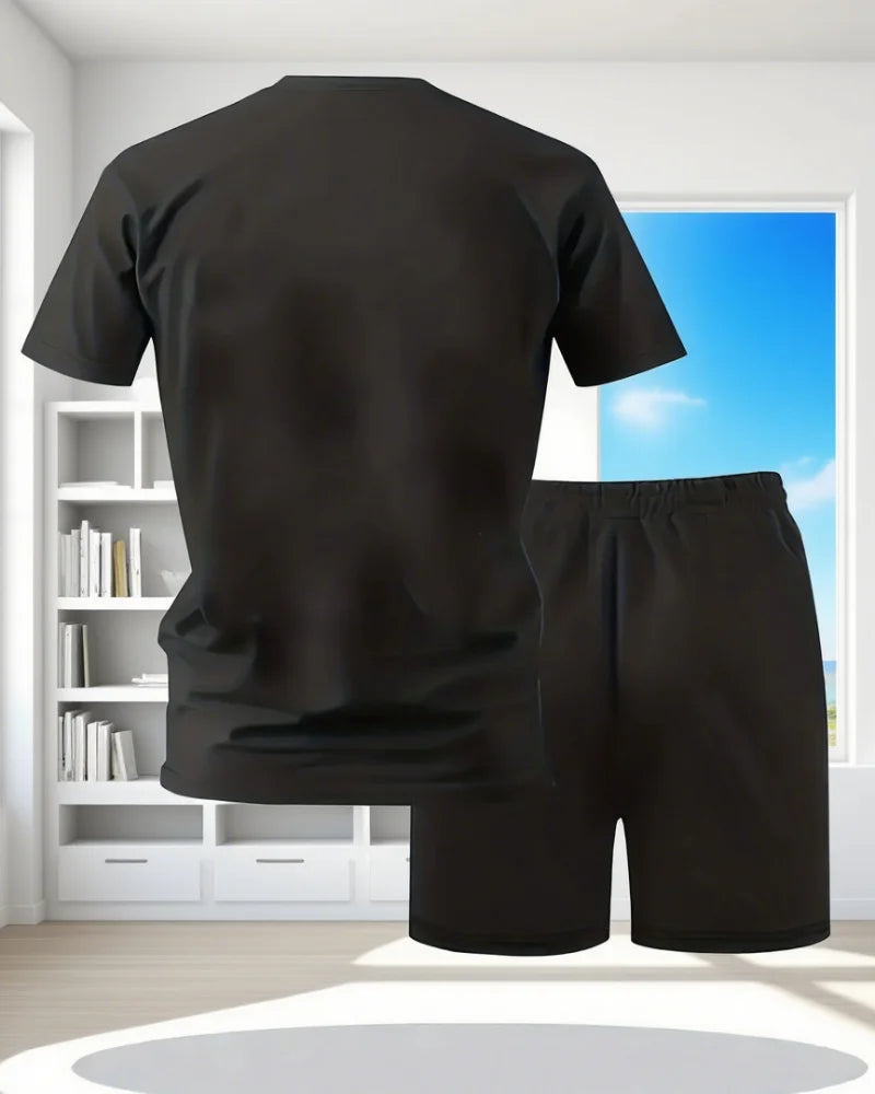 Men Cotton Shorts Set