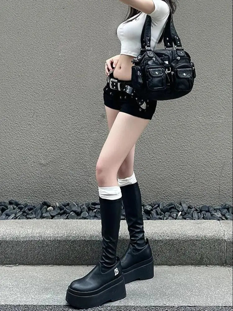 Women's High Waist Denim Shorts