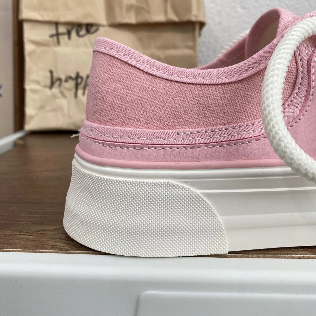 Women Canvas Sneakers Non Slip Lace Up Flats