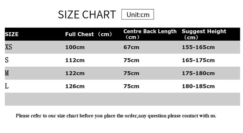 Size chart in centimeters for women's high visibility pink safety vest, including XS to L measurements.