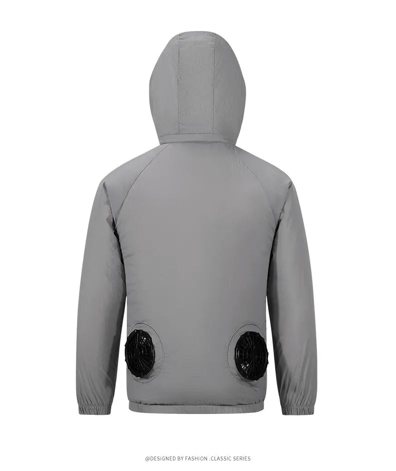Men Cooling Fan USB Cotton Jacket