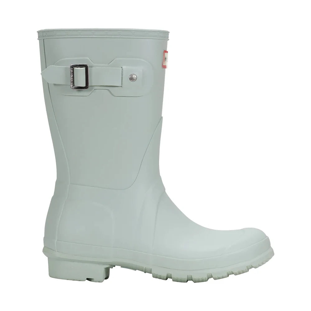 Women Mid Calf Boots Embroidered Leather