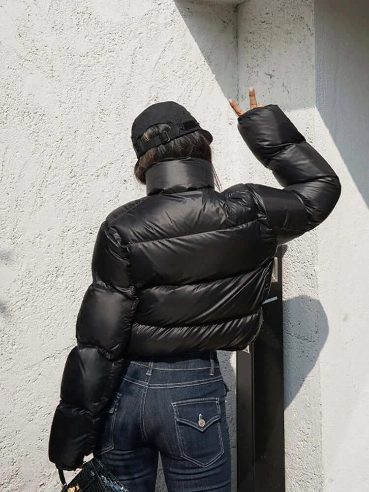 Women Cozy Short Winter Coat