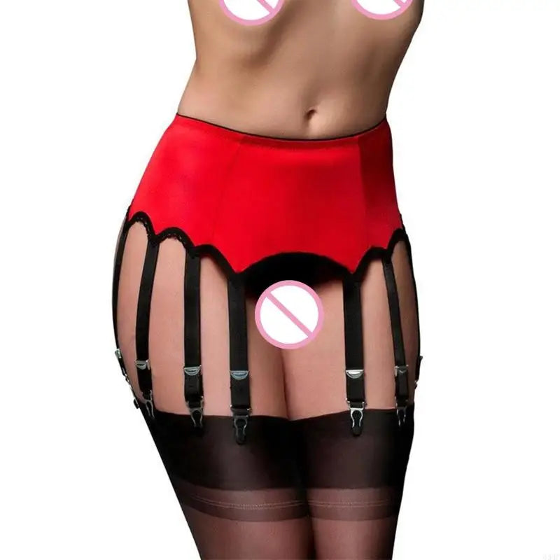 Women 10-Strap Garter Belt