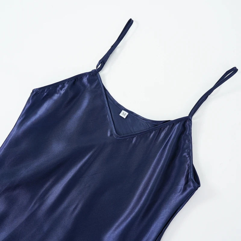 Women Satin V-Neck Sleep Nightie