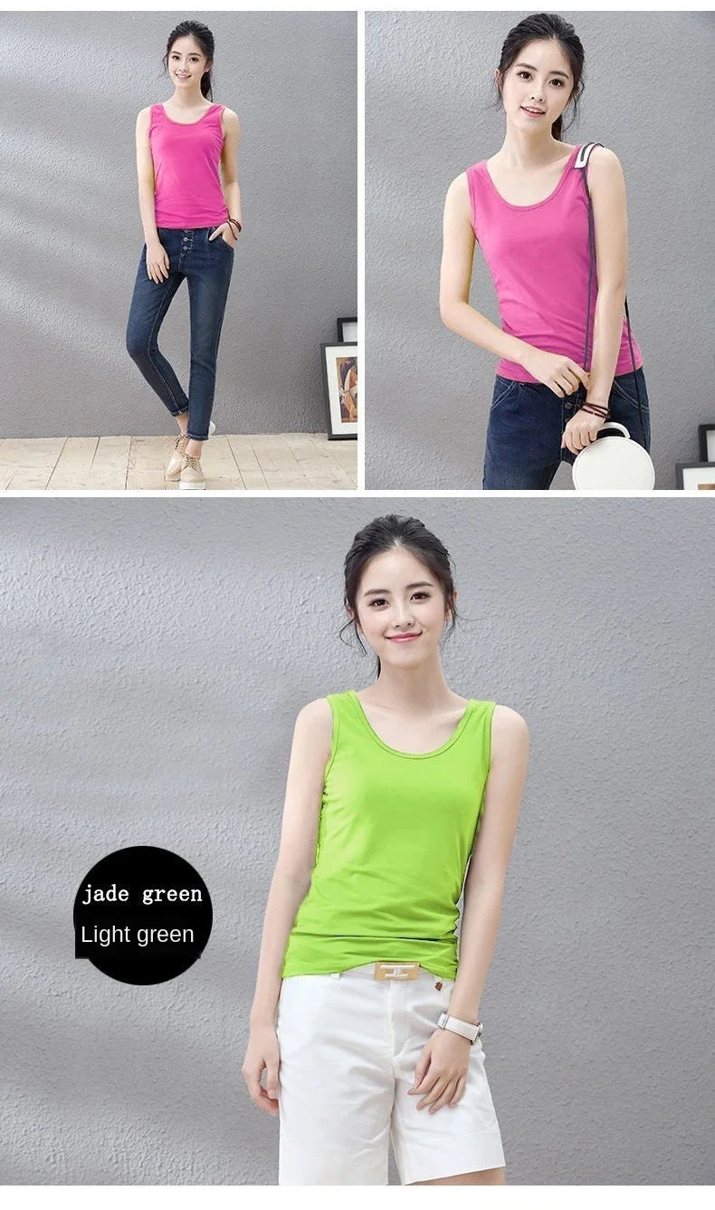 Women Cotton Halter Tank Top