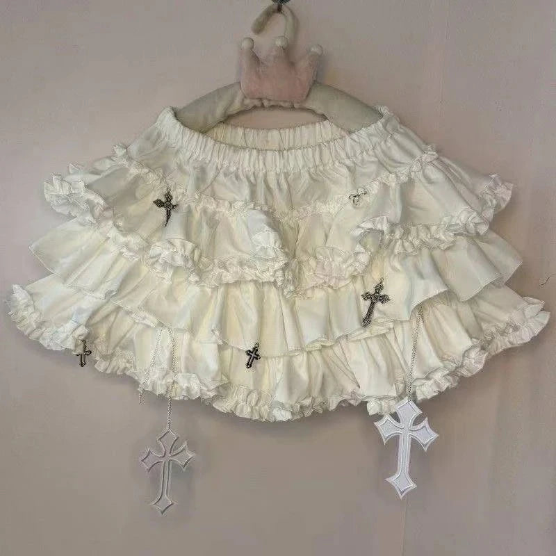 StreetBelt™ – Riveted Mini Skirt (Blue Black High Street Y2K)