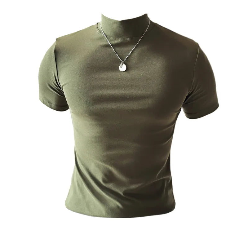 Men Korean Slim Fit Turtleneck Tee