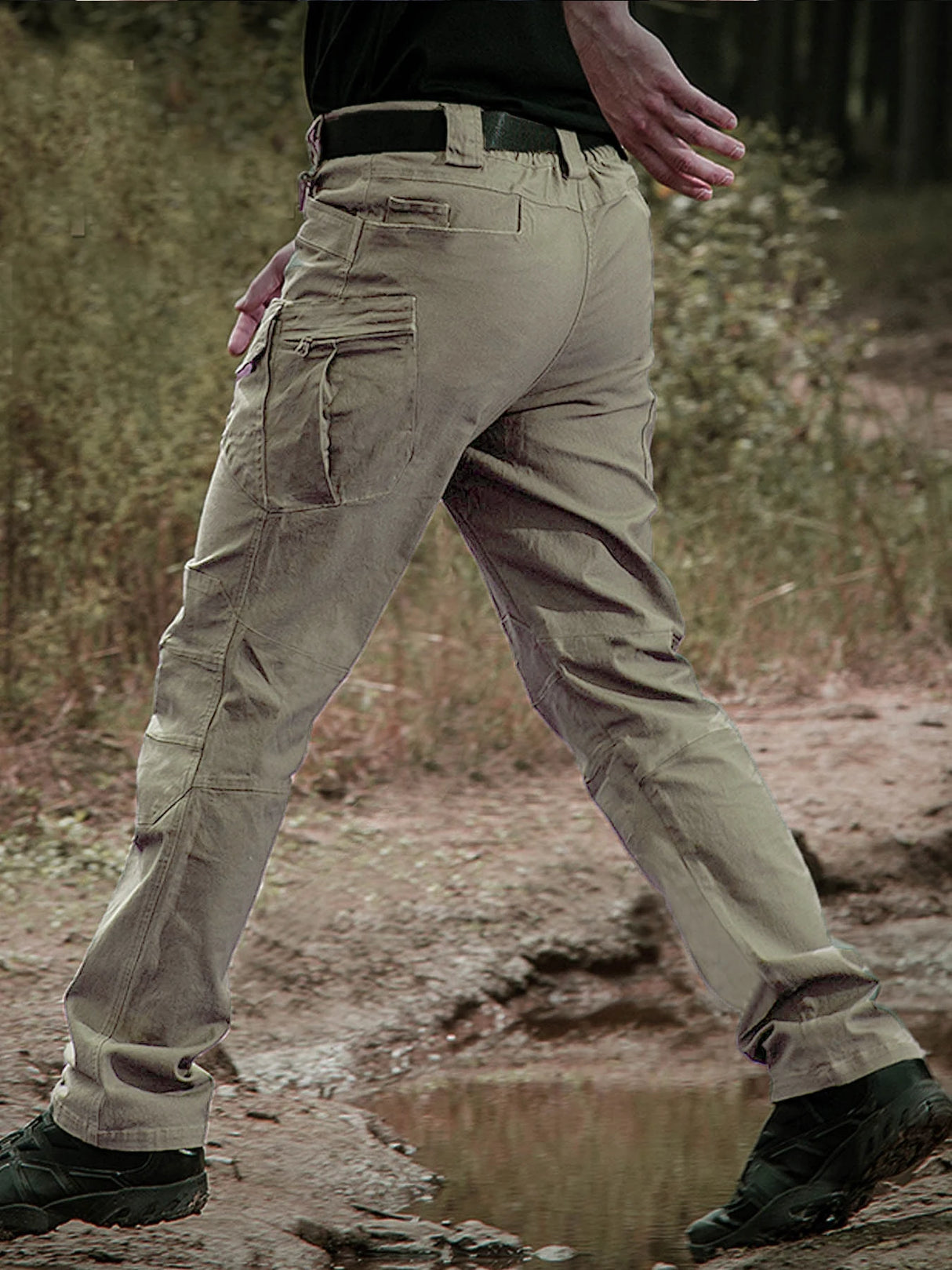 Men Cotton Casual Cargo Pants