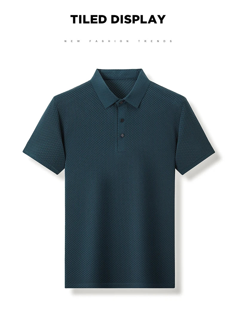 Men Ice Silk Polo Shirt