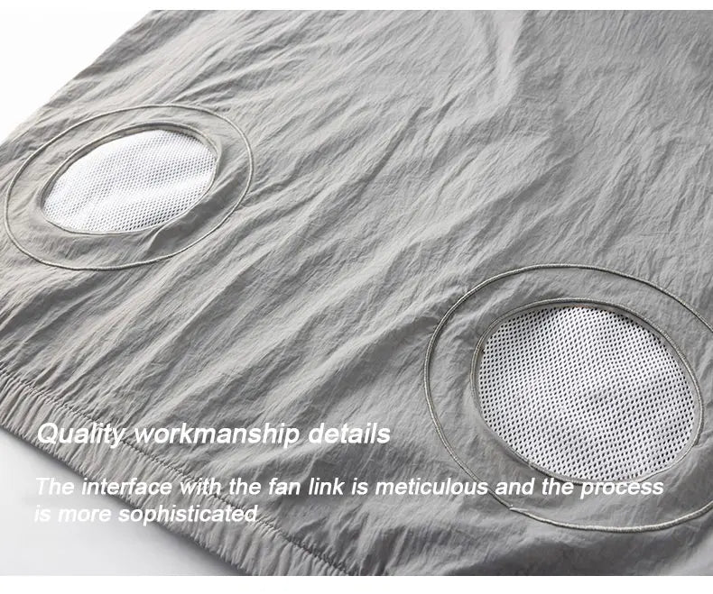 Men Cooling Fan USB Cotton Jacket