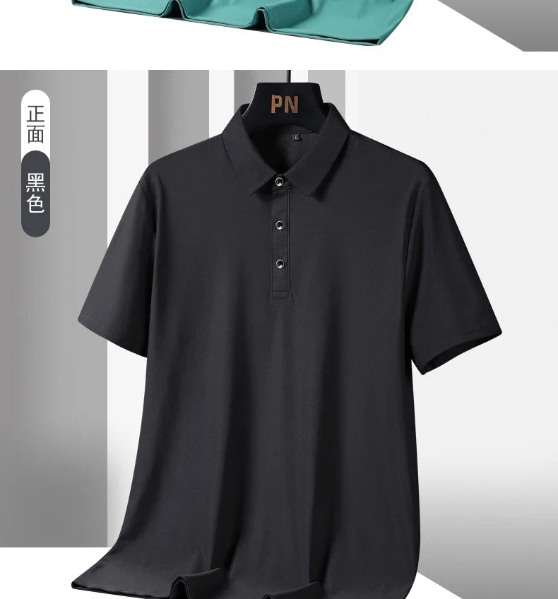 Men Oversize Quick Dry Polo Shirt