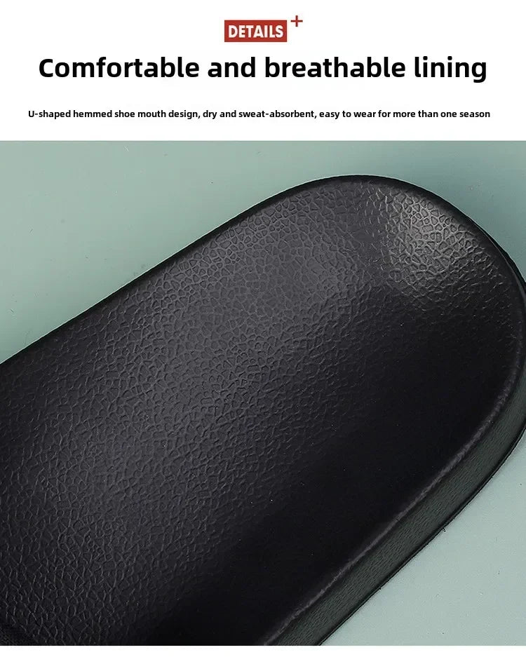 Men Genuine Leather Summer Sandals Slippers