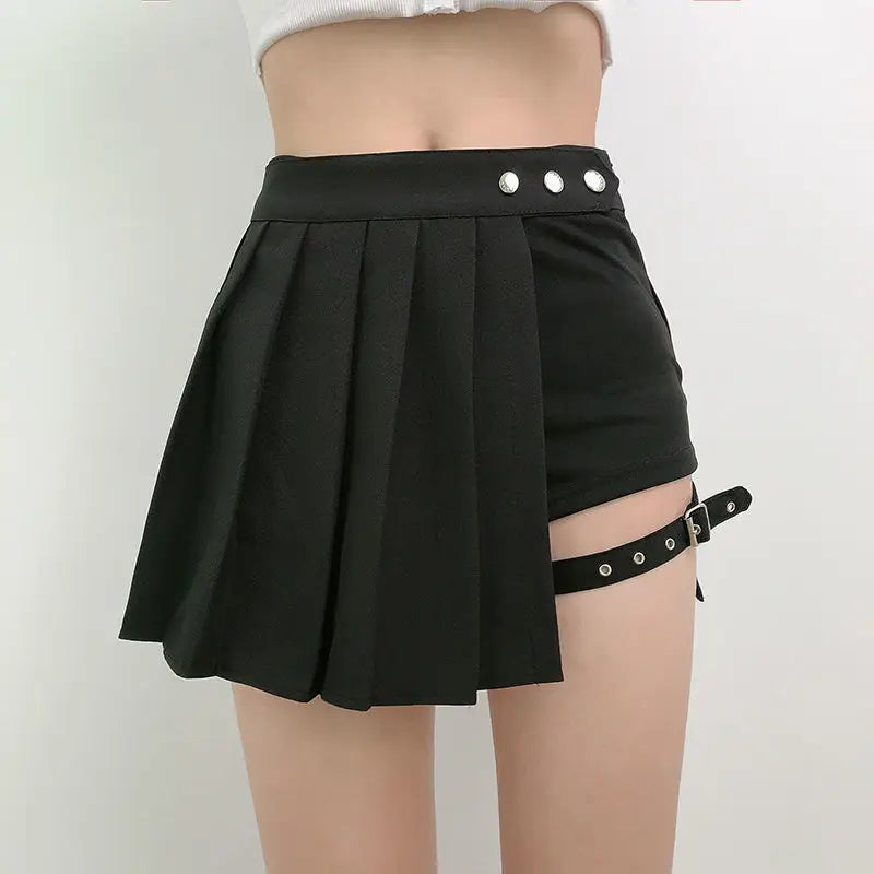 Women Gothic Patchwork Mini Skirt