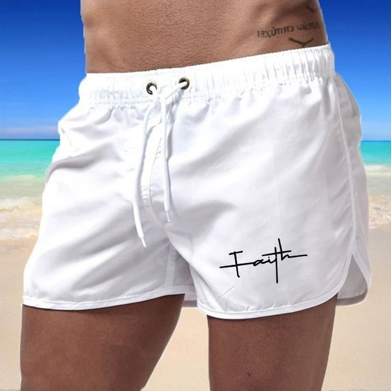 Men Casual Beach Swim Trunks