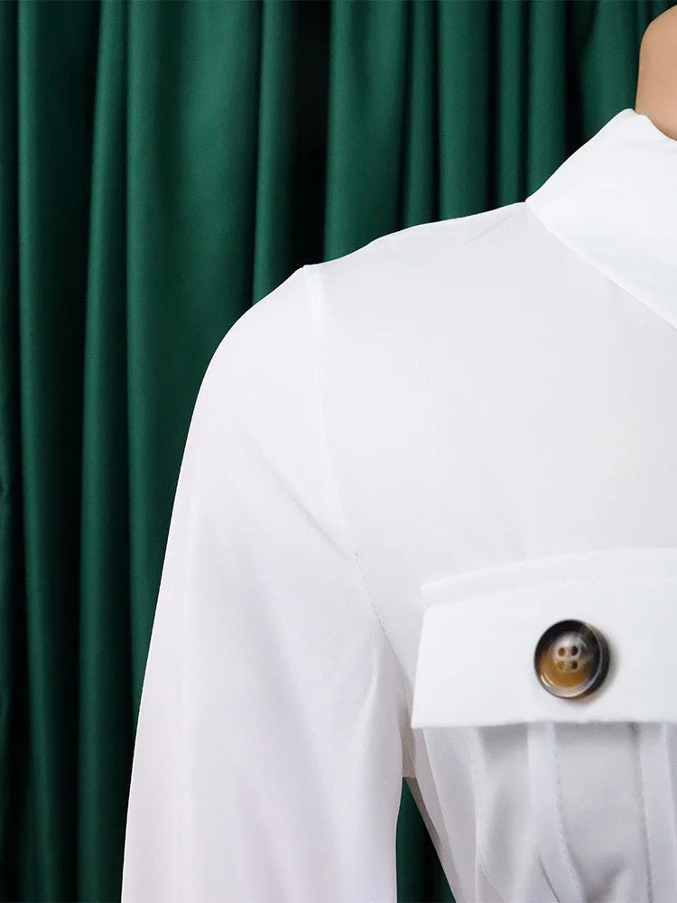 MaxiFit™ – Belted Button Maxi Office Jumpsuit (Work Chic, Waist-Defining & Longline)