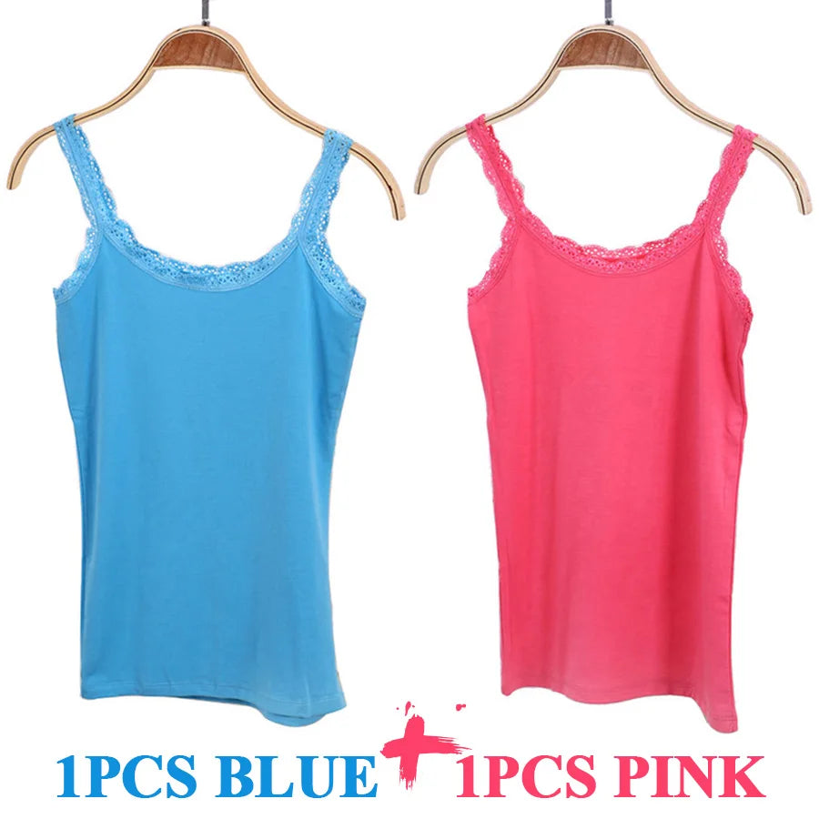 Women Cotton Lace Camisole