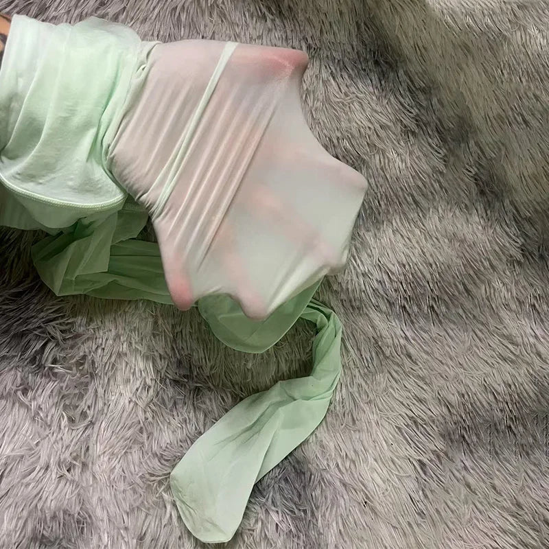 Women Transparent Disco Socks