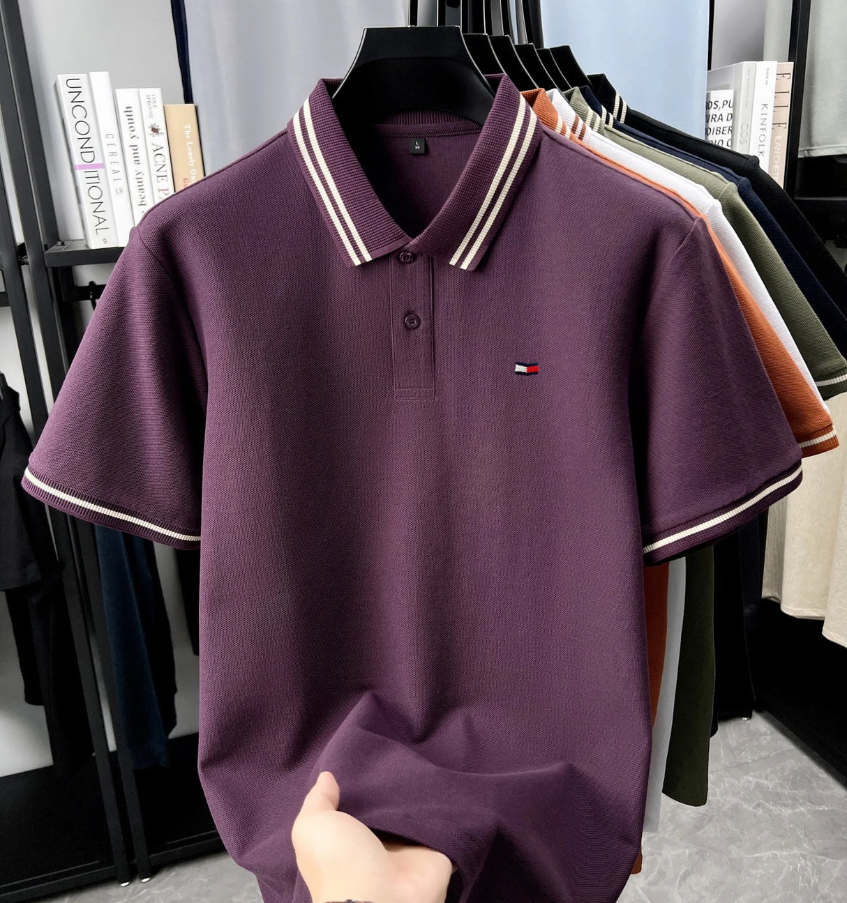 Men Luxury Embroidered Polo T-Shirt