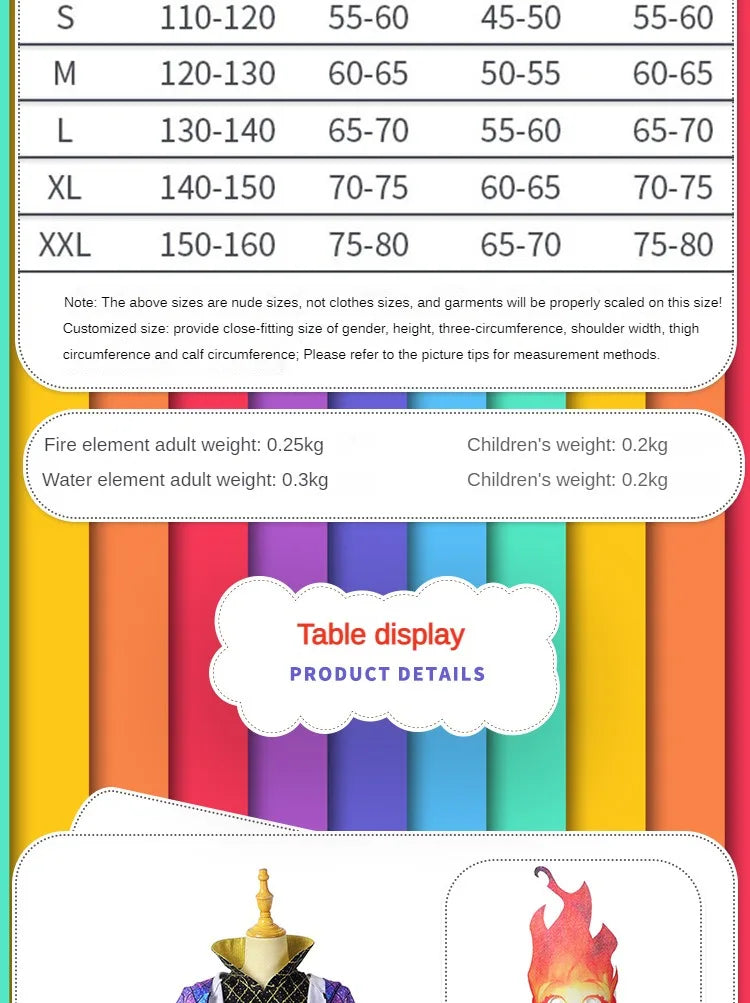 Disney Element City Fire Cosplay Dress