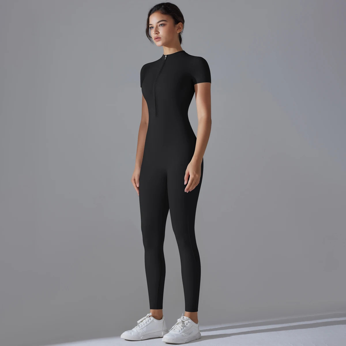 Women's Breathable Sports Yoga Bodysuit – Quick Dry Fitness Jumpsuit