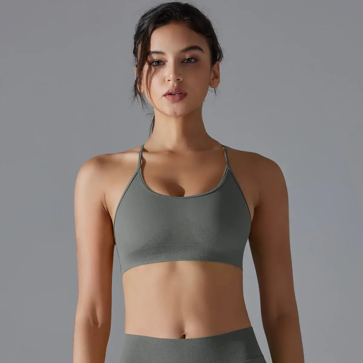 Women Quick Dry Cross Back Sports Bra